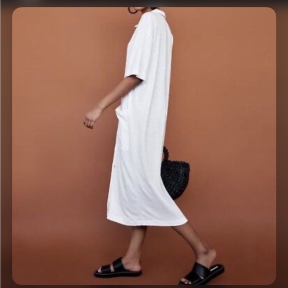 Zara Knit Button Dress - Picture 2 of 9